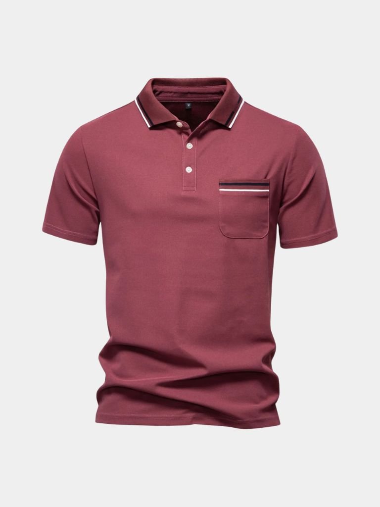 Allan | White Pocket Polo Shirt