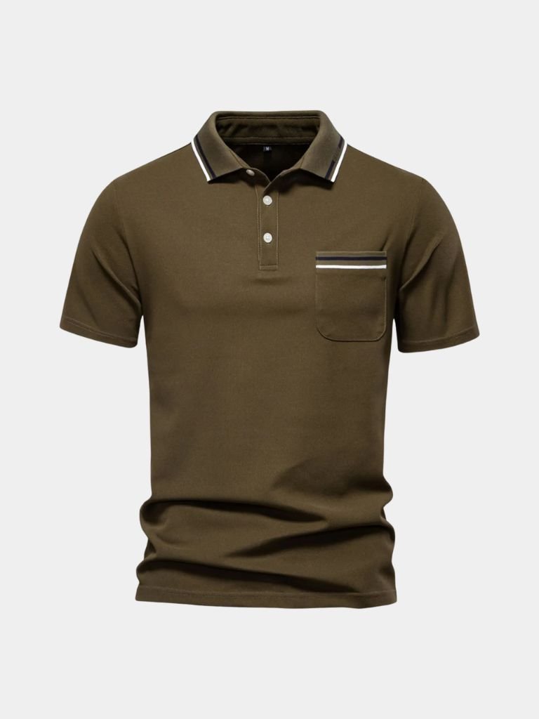 Allan | White Pocket Polo Shirt