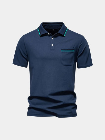 Allan | White Pocket Polo Shirt