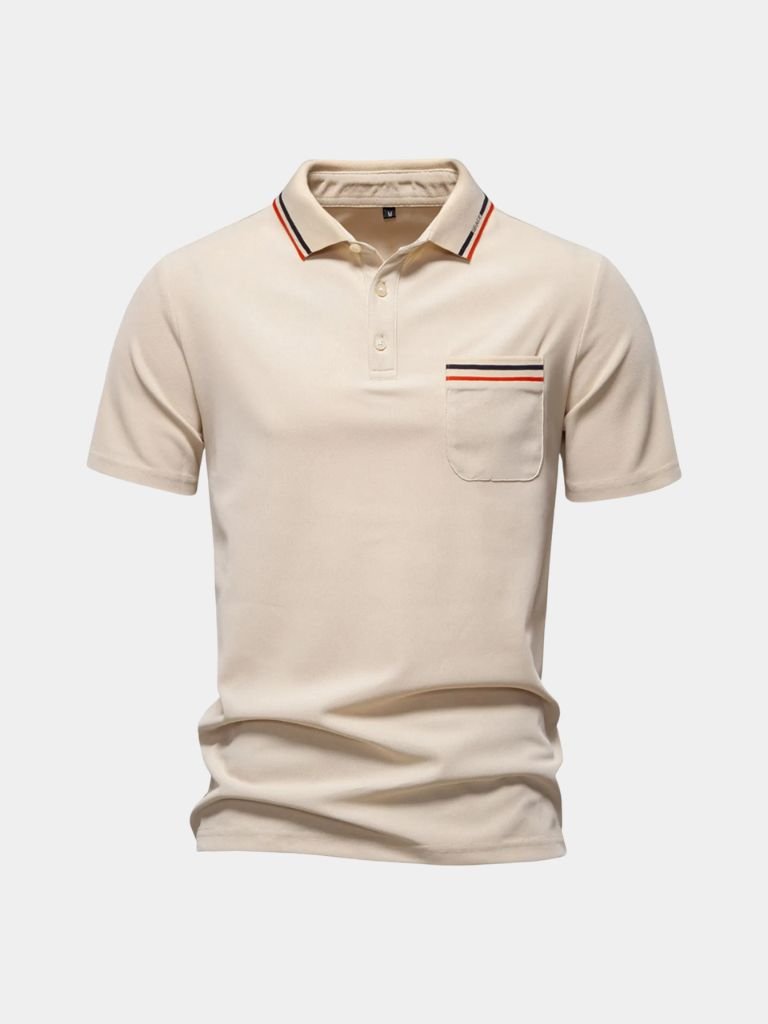 Allan | White Pocket Polo Shirt