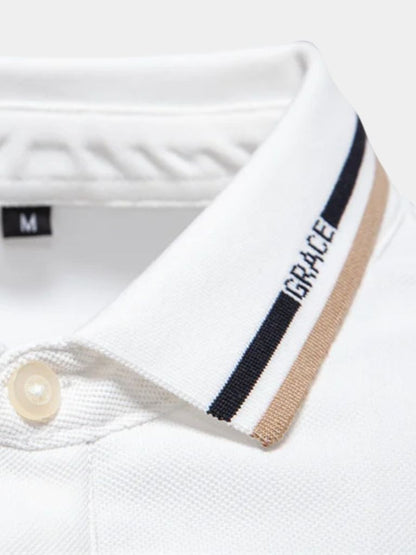 Allan | White Pocket Polo Shirt