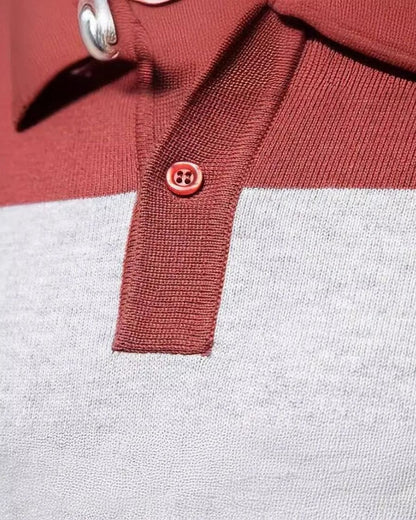 Allan | Striped Long-Sleeve Polo Knit