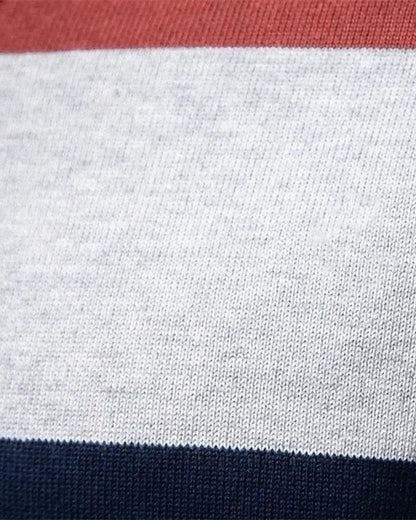 Allan | Striped Long-Sleeve Polo Knit