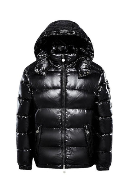 Alma | Black Hooded Puffer Jacket