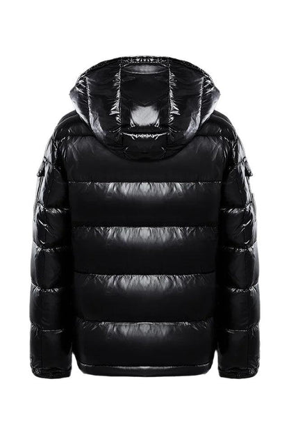 Alma | Black Hooded Puffer Jacket