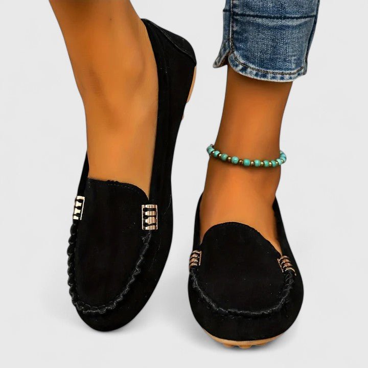 Alma | Turquoise Stitched Moccasins
