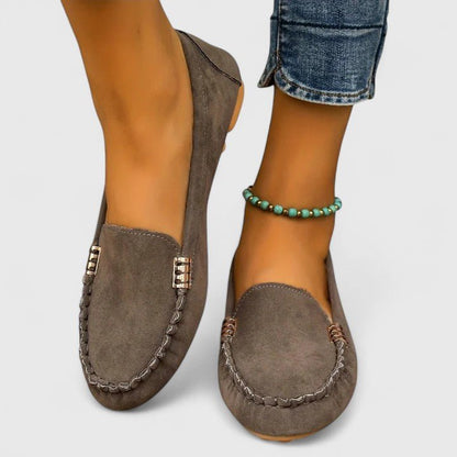 Alma | Turquoise Stitched Moccasins