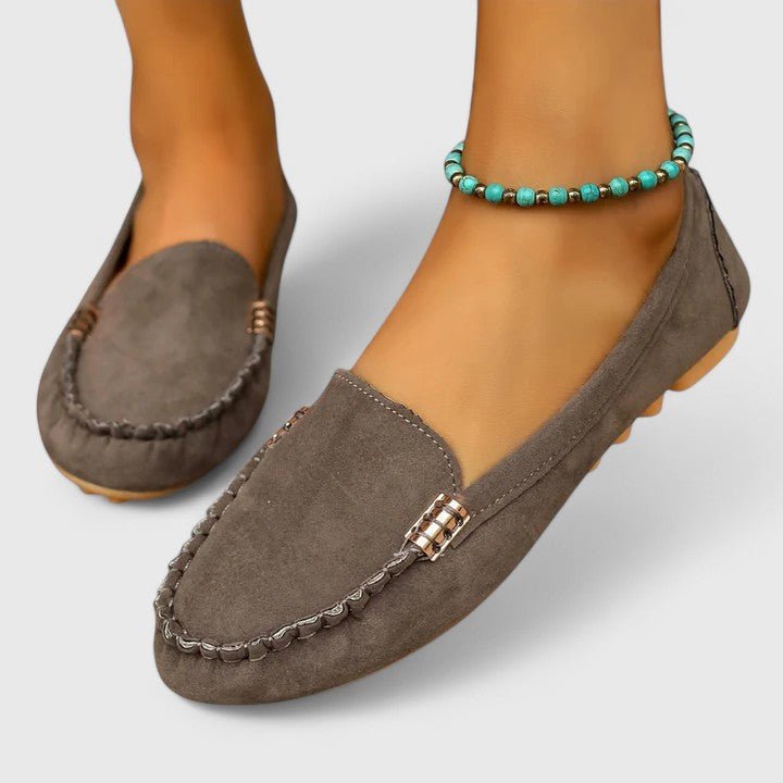 Alma | Turquoise Stitched Moccasins