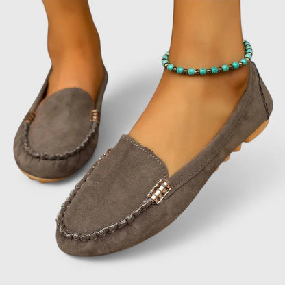 Alma | Turquoise Stitched Moccasins