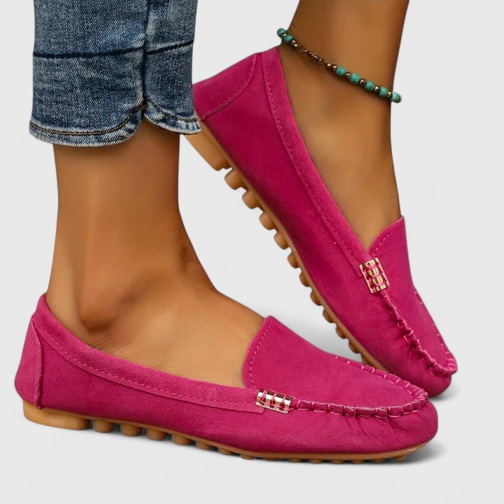 Alma | Turquoise Stitched Moccasins