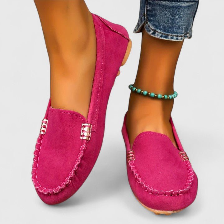 Alma | Turquoise Stitched Moccasins