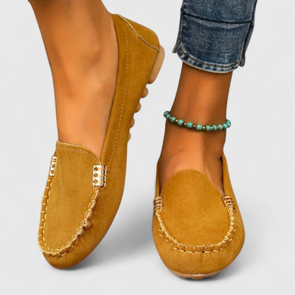 Alma | Turquoise Stitched Moccasins