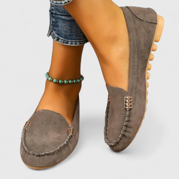 Alma | Turquoise Stitched Moccasins