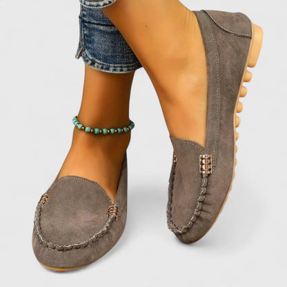 Alma | Turquoise Stitched Moccasins