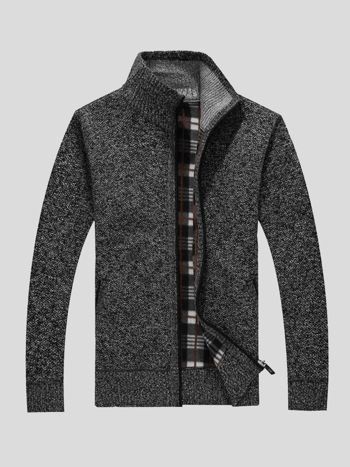 Alfie | Cream Zip Knit Jacket