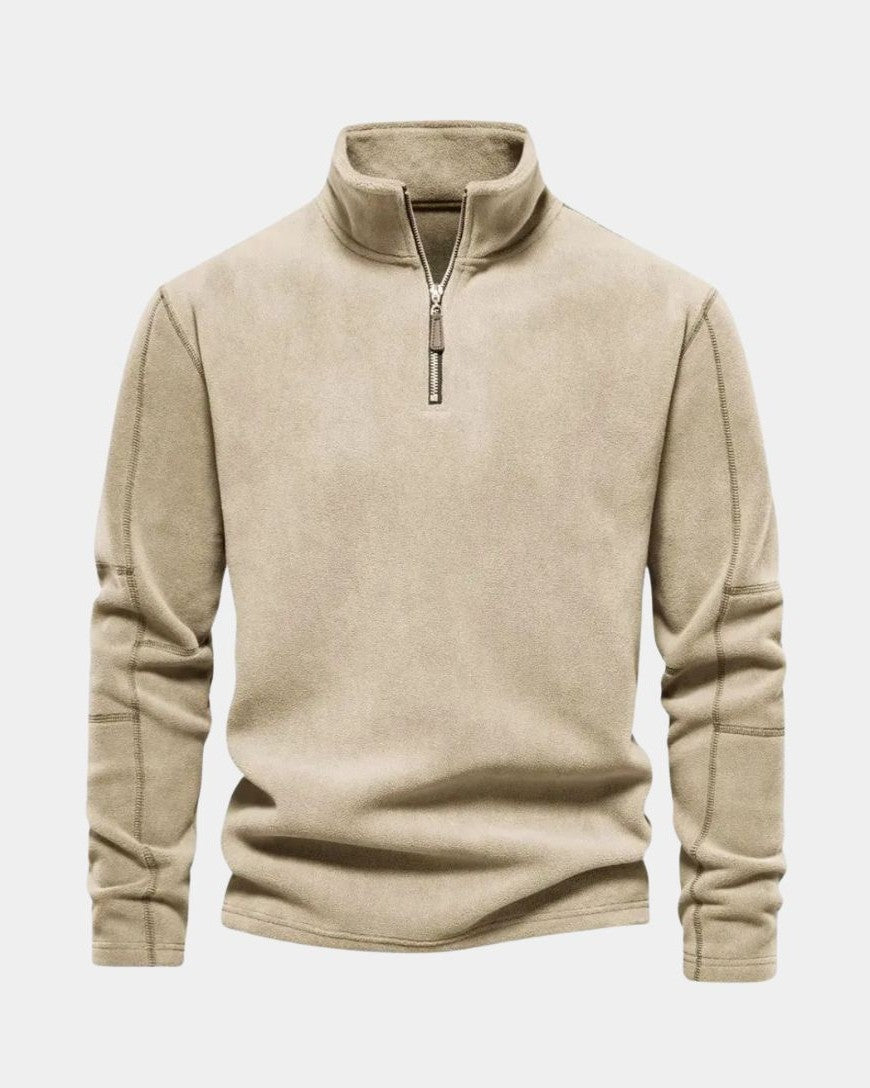 Albert | Beige Half-Zip Jumper