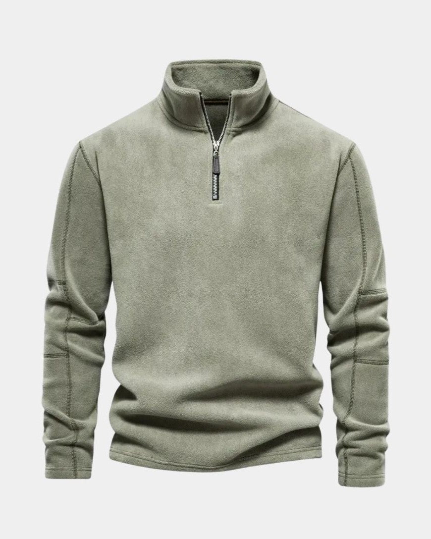Albert | Beige Half-Zip Jumper