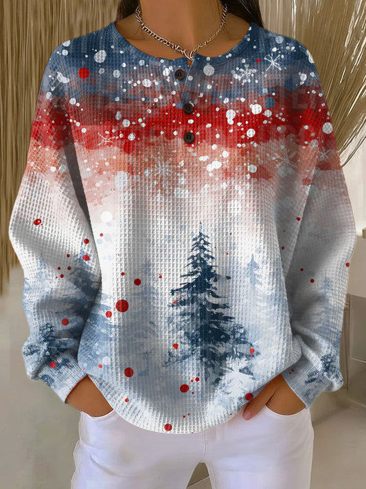 Audrey | Winter Tree Print Jumper