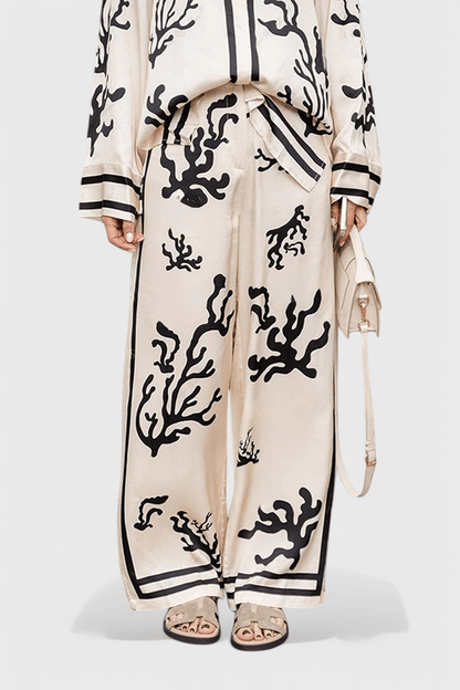 Amelia | Printed Long-Sleeve Trouser Set