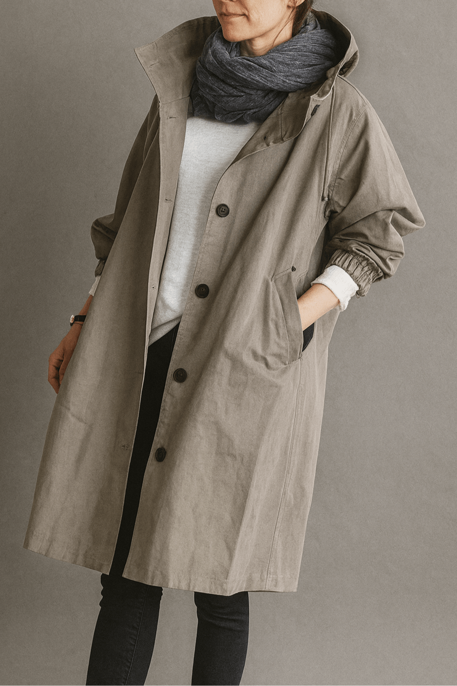 Aimee | Dusty Pink Classic Trench Coat