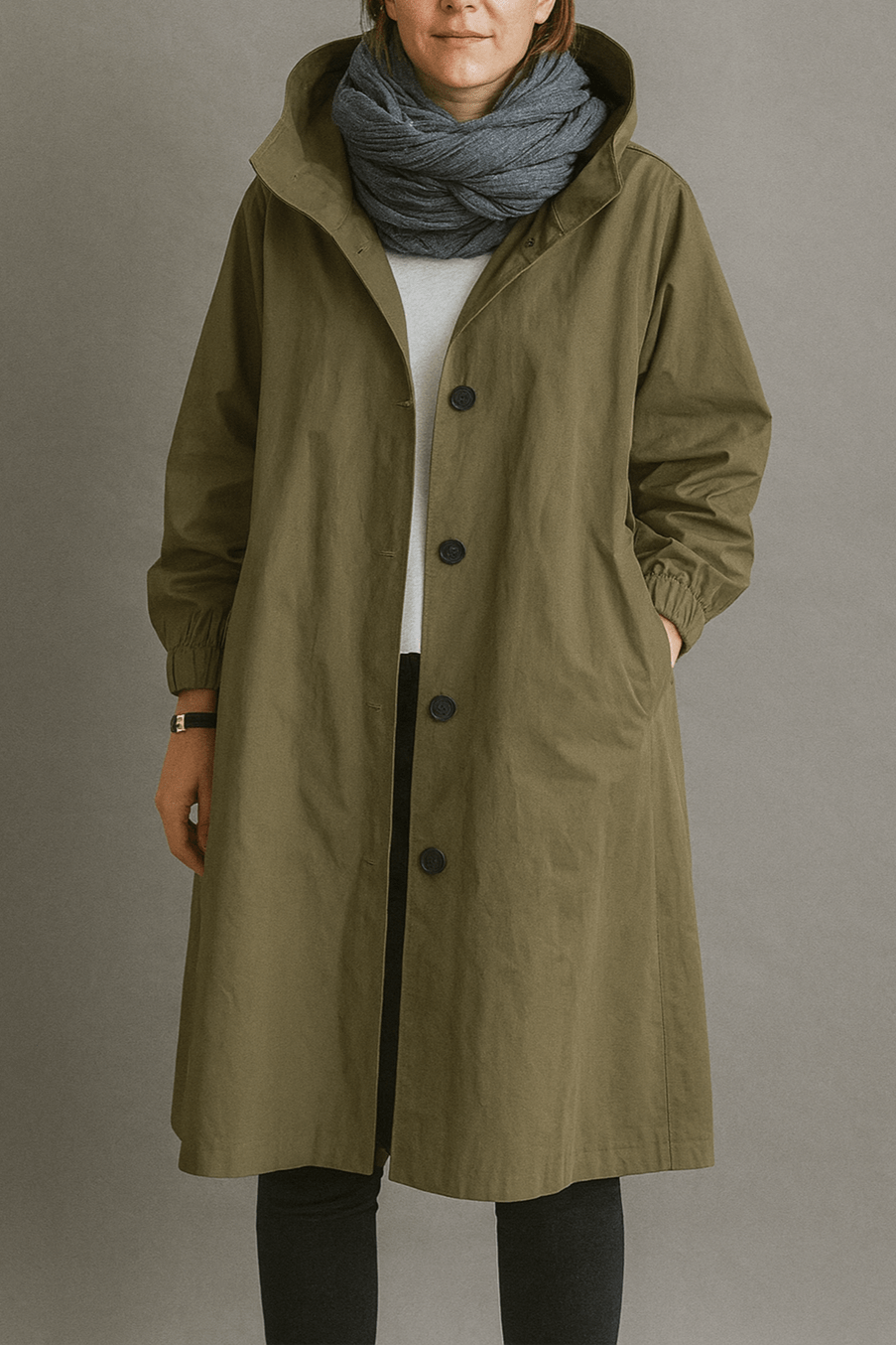 Aimee | Dusty Pink Classic Trench Coat