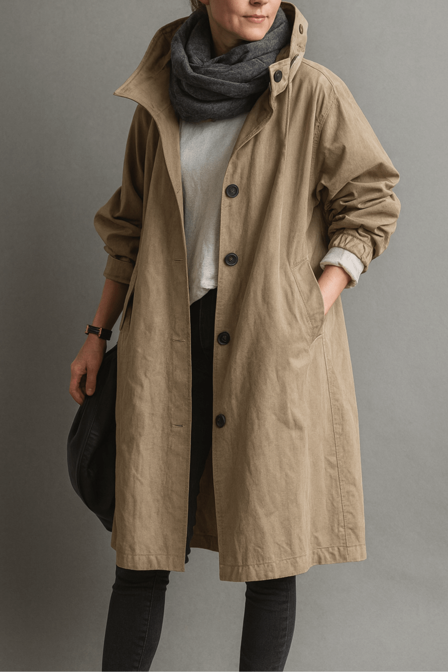 Aimee | Dusty Pink Classic Trench Coat