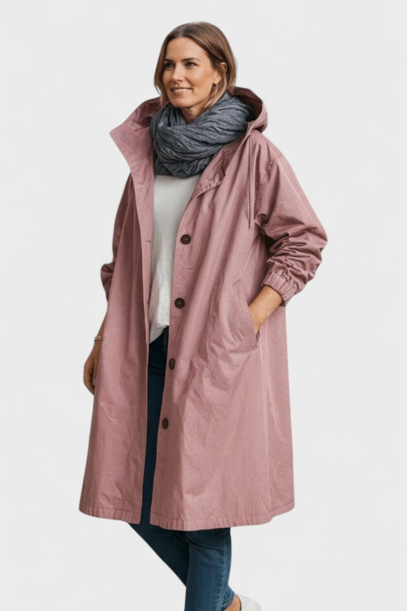 Aimee | Dusty Pink Classic Trench Coat