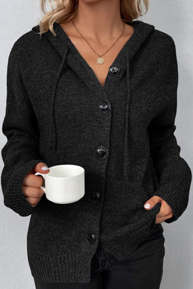 Amelia | Grey Chunky Cropped Cardigan