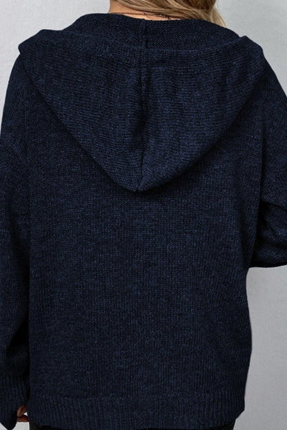 Amelia | Grey Chunky Cropped Cardigan