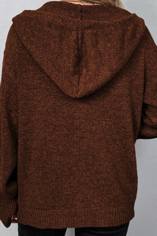 Amelia | Grey Chunky Cropped Cardigan