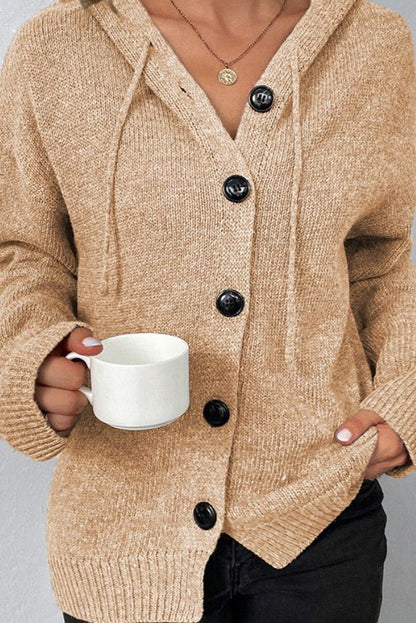 Amelia | Grey Chunky Cropped Cardigan