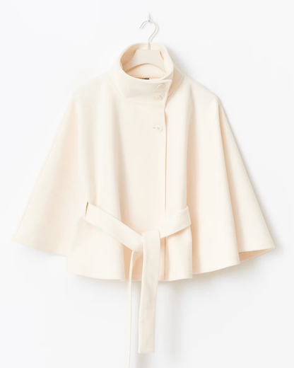 Amelia | Camel Belted Cape Coat