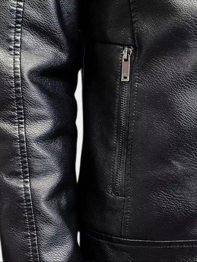 Arthur | Black Sherpa-Collar Jacket