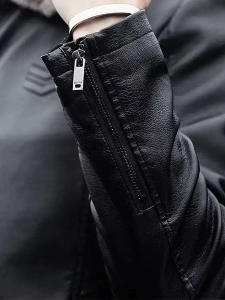 Arthur | Black Sherpa-Collar Jacket