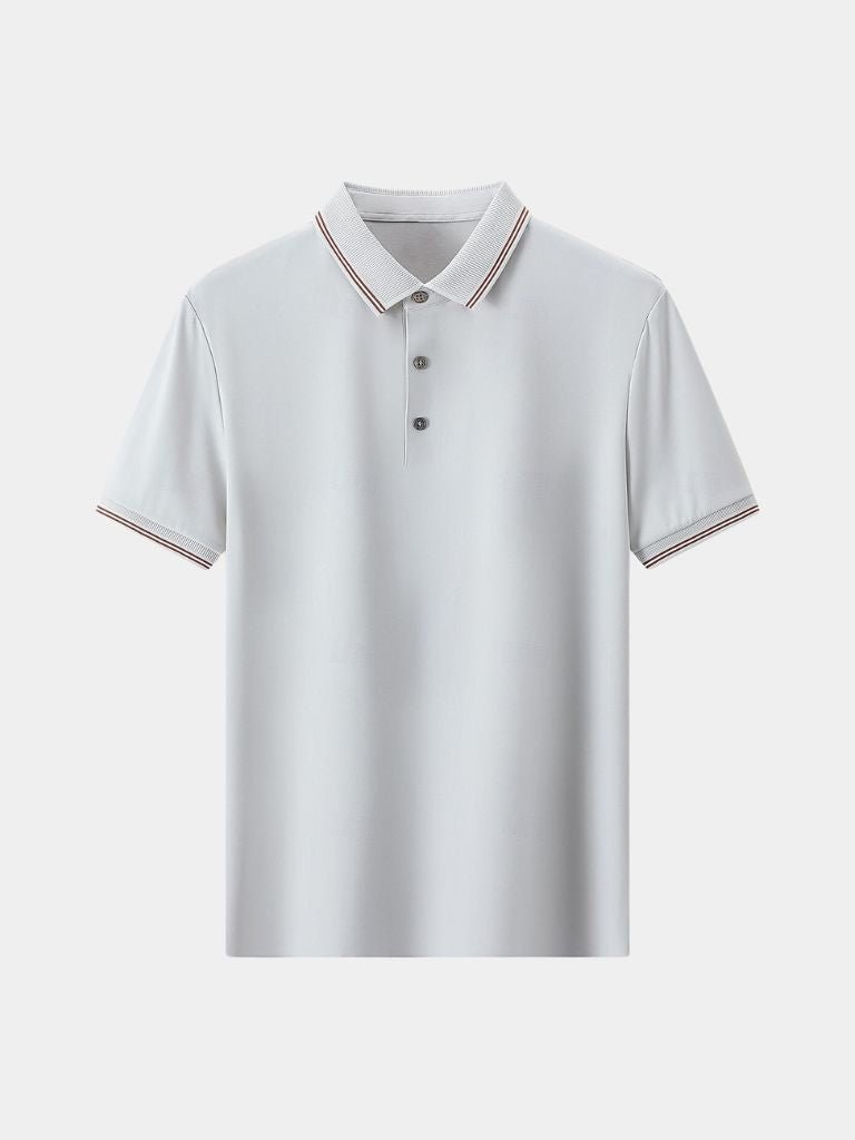 Alistair | Navy Contrast-Trim Polo