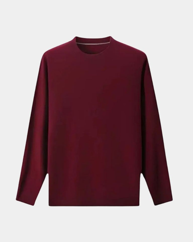Alistair | Burgundy Crew-Neck Jumper