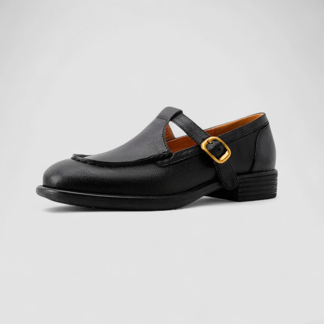 Anna | Black Double-Strap Mary Jane Shoes