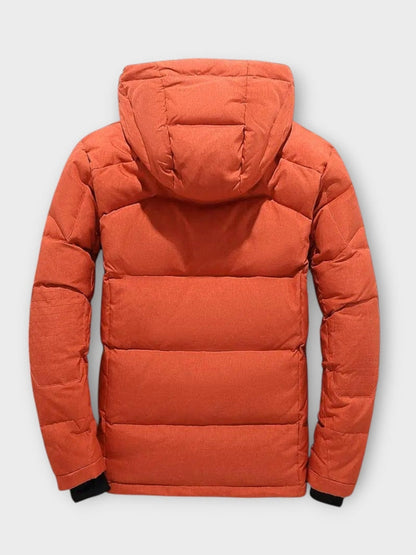 Archie | Orange Hooded Winter Parka