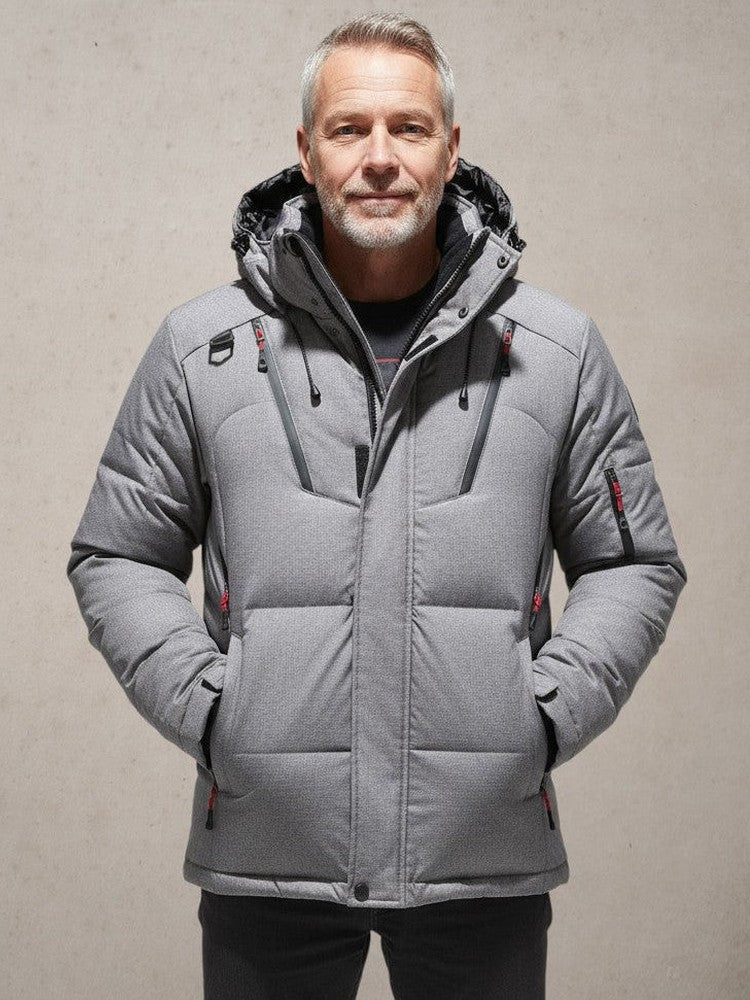 Archie | Orange Hooded Winter Parka