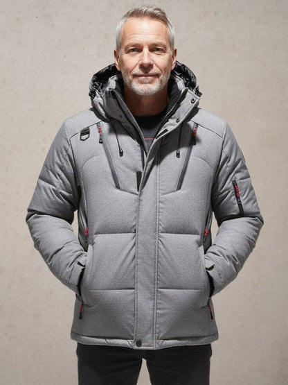 Archie | Orange Hooded Winter Parka