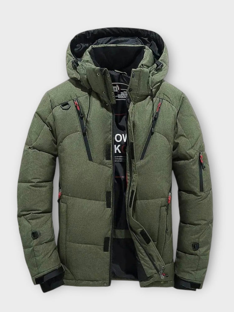 Archie | Orange Hooded Winter Parka