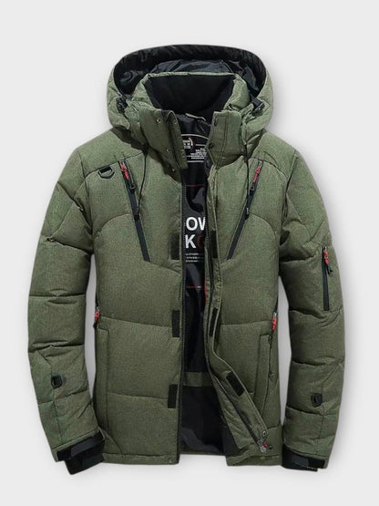 Archie | Orange Hooded Winter Parka