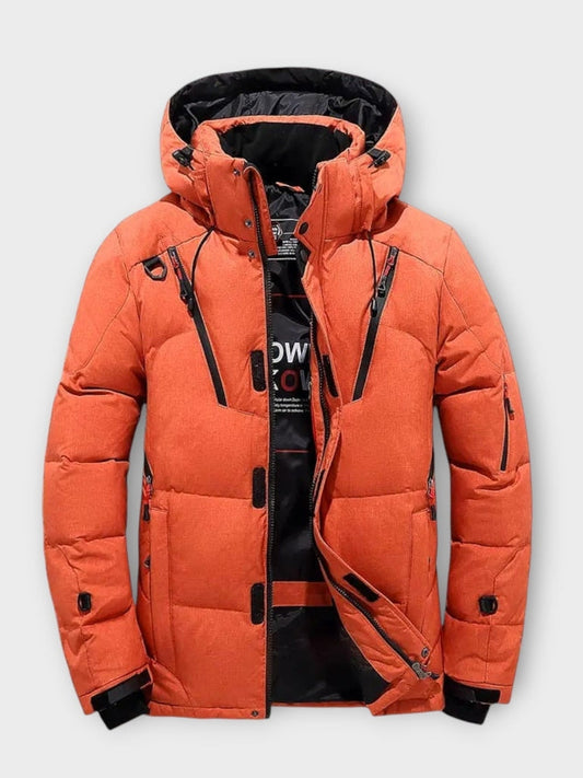 Archie | Orange Hooded Winter Parka