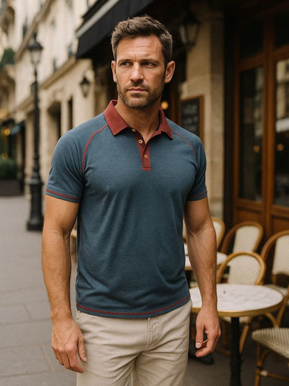 Alfred | Contrast-Trim Polo Shirt