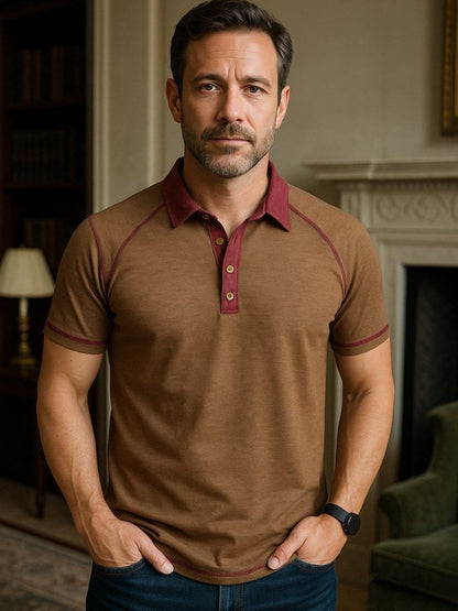 Alfred | Contrast-Trim Polo Shirt