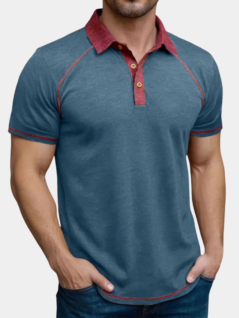 Alfred | Contrast-Trim Polo Shirt