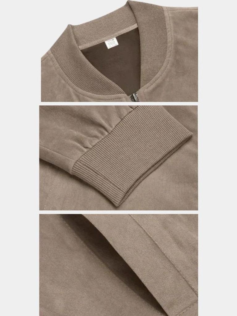 Ashley | Taupe Bomber Jacket