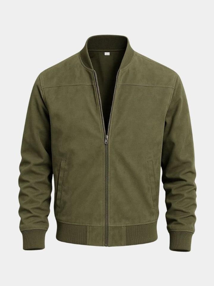 Ashley | Taupe Bomber Jacket