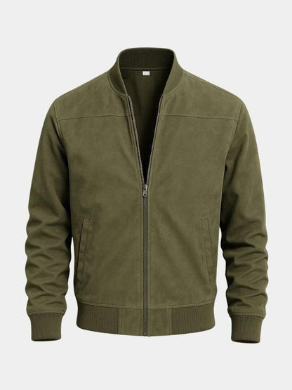 Ashley | Taupe Bomber Jacket