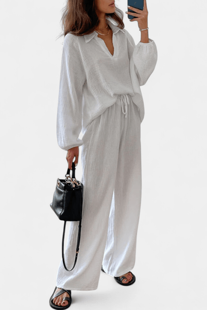 Esther | Relaxed Long-Sleeve Trouser Set